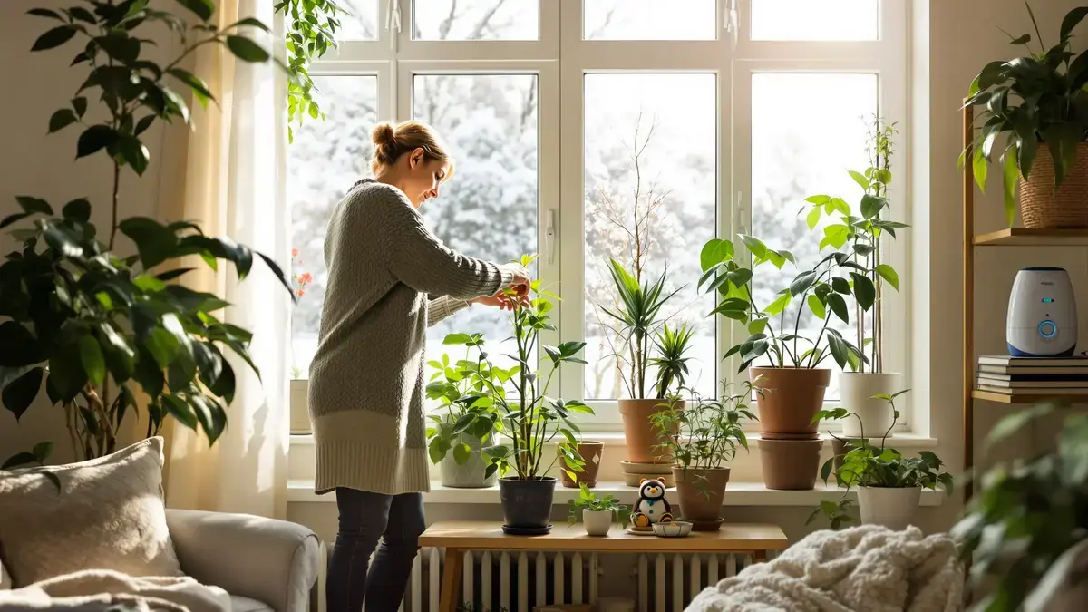 Waar en hoe plaatst u uw kamerplanten zodat ze de kou overleven